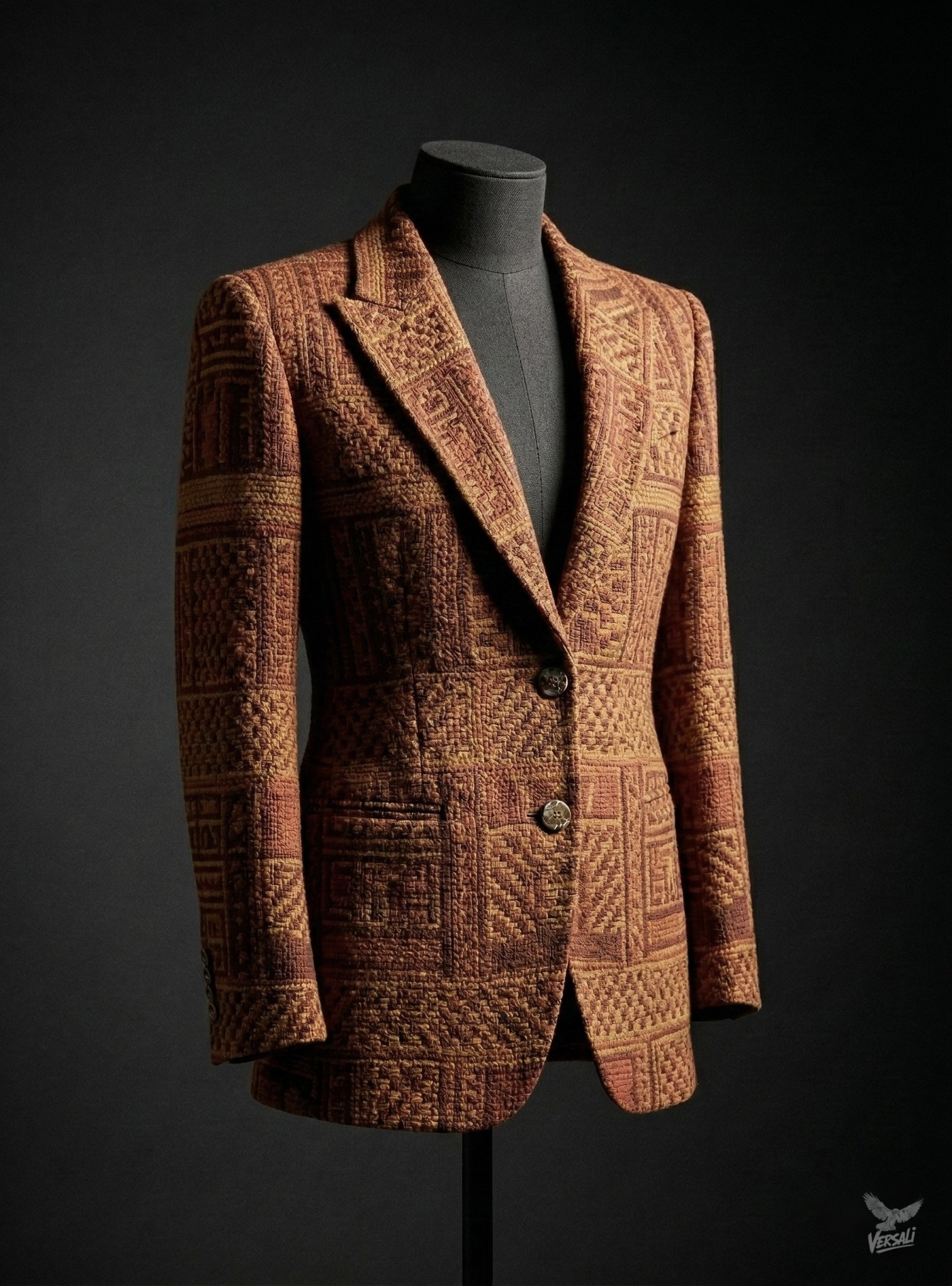 The Gaudi Woven Blazer - Hand-woven Catalan cotton