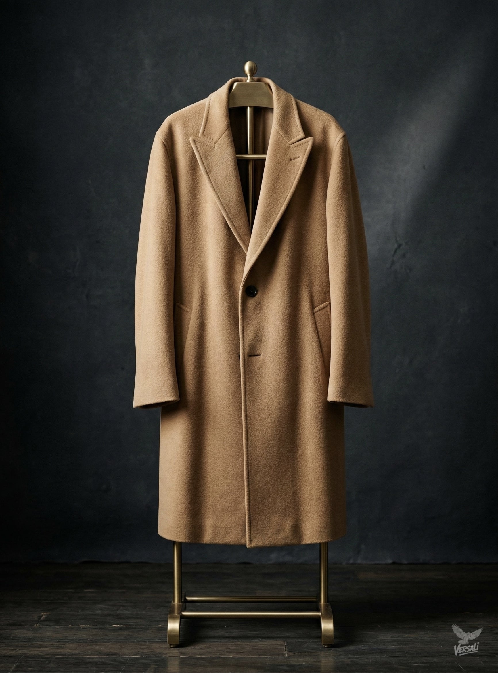 The Meiji Overcoat - Cashmere-wool double-face minimalist overcoat