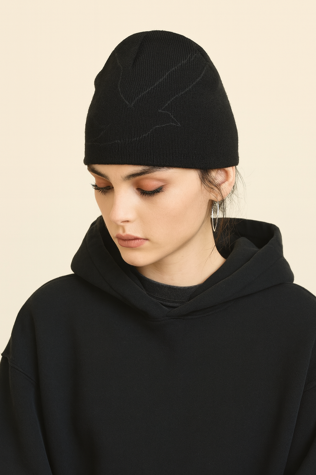 The Raven Toque by Versali — Classic knit toque with raven emblem