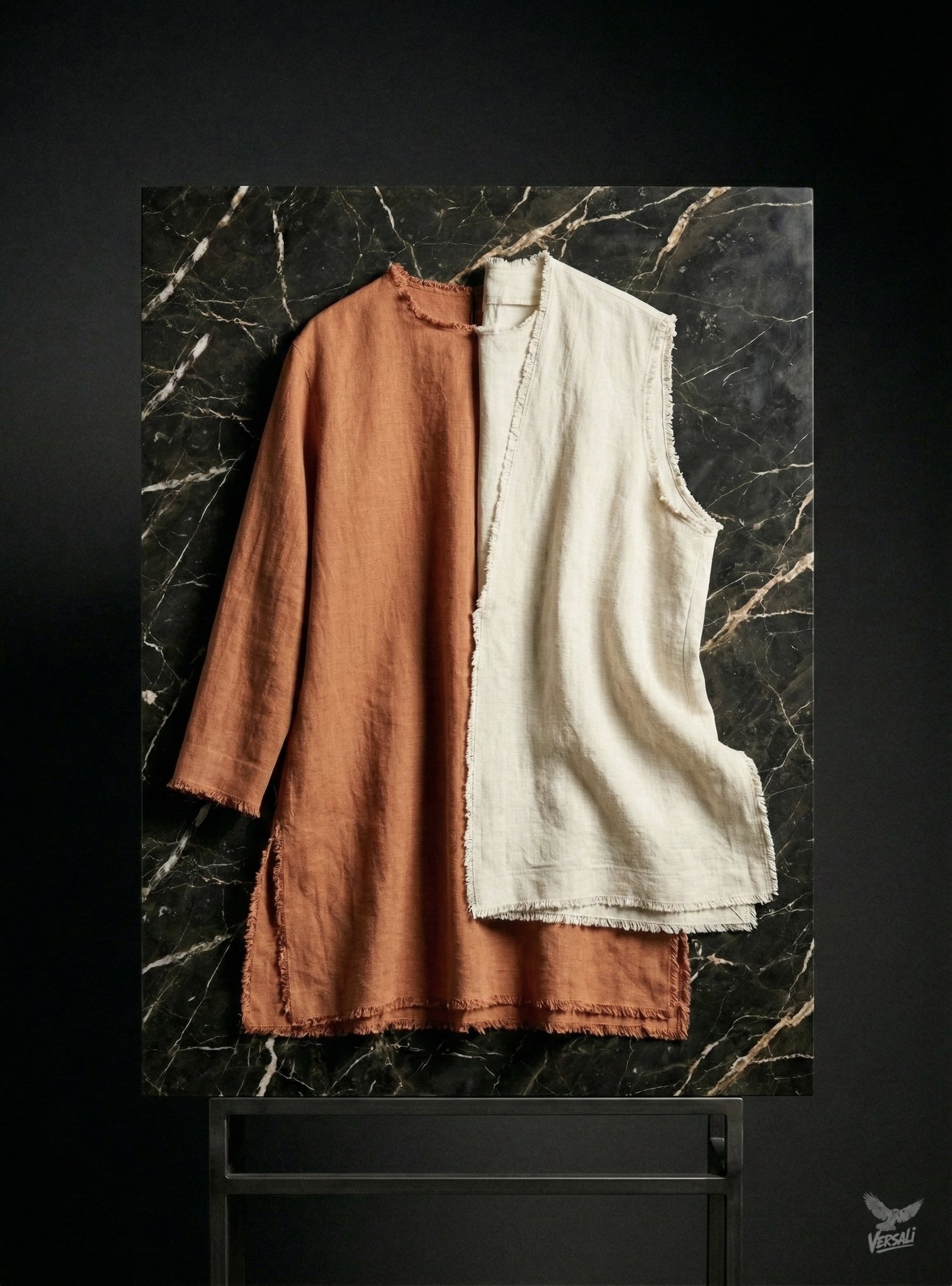 The Trastevere Layer Set - Silk-linen-cotton trio layered look